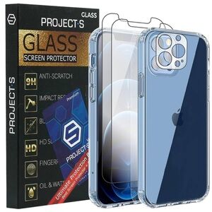 PROJECT•S - 2 Screen Protectors 1 Lenses Protector & 1 Phone Case
